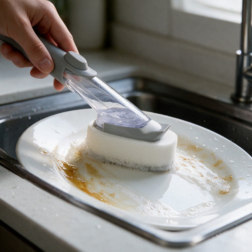 2-in-1 Soap Dispensing Scrub Brush